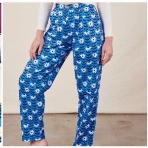 RARE Big Bud Press Blue Daisy Chain Trousers | Size L Petite
